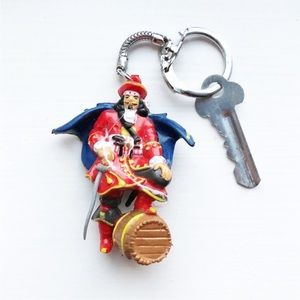 Vintage Captain Morgan Spiced Rum pirate keychain